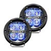 Picture of 360-SERIES 4" LED OE OFF-ROAD FOG LIGHT SPOT BEAM BLU BACKLIGHT|PAIR