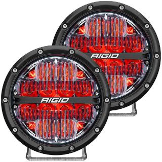 Picture of 360-SERIES 6" LED OE OFF-ROAD FOG LIGHT DRIVE BEAM RED BACKLIGHT | PAIR