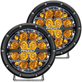 Picture of 360-SERIES 6" LED OE OFF-ROAD FOG LIGHT SPOT BEAM AMBER BACKLIGHT|PAIR